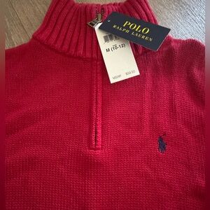 Ralph Lauren Polo Red Half-Zip Sweater